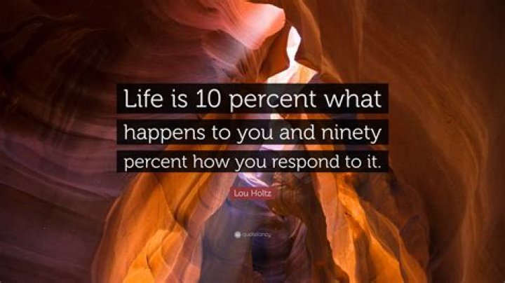 life is ten percent what happens to you meaning