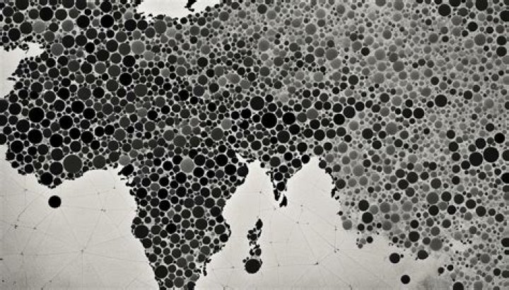on a map what do black dots usually represent