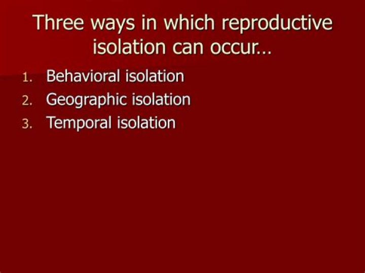 reproductive isolation is more likely to occur when