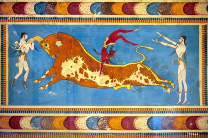 this ancient fresco is representative of the art of what civilization