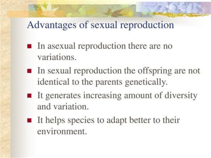 what are advantages of sexual reproduction
