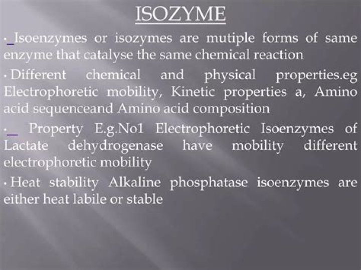 what are isozymes - Lisbd-net.com