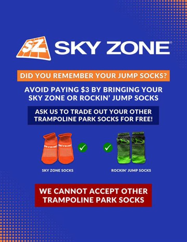 what are sky zone socks
