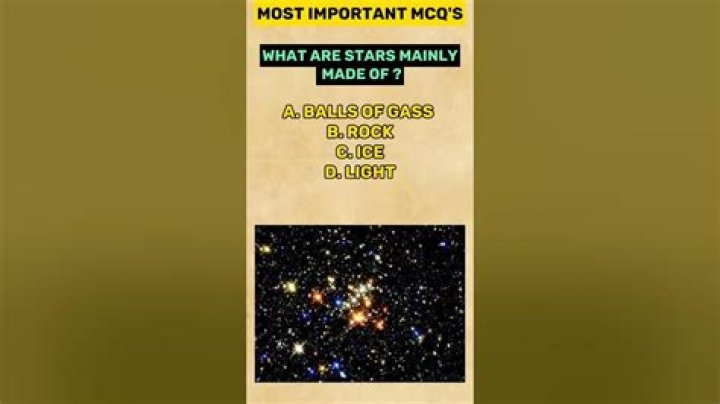 what are stars mainly made of?