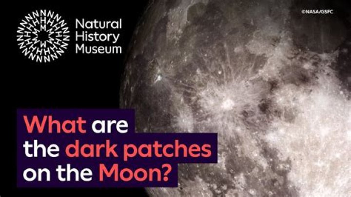 what are the dark spots on the moon