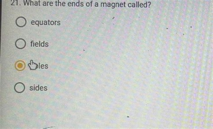 what are the ends of a magnet called
