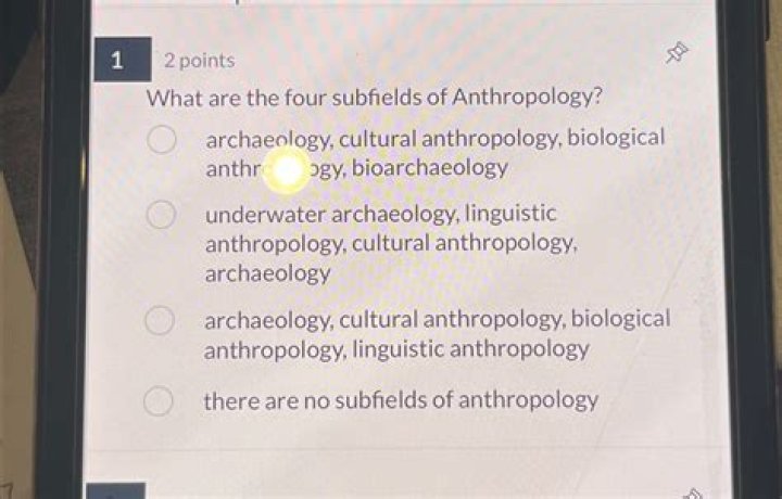 what are the four subfields of anthropology
