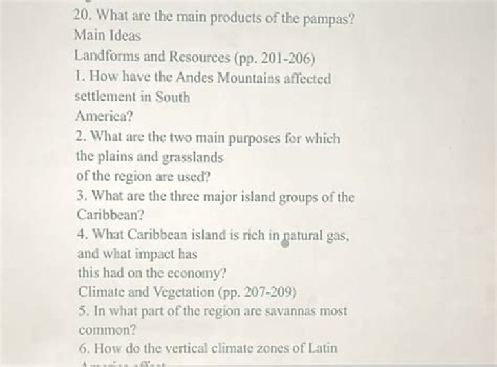 what are the main products of the pampas?