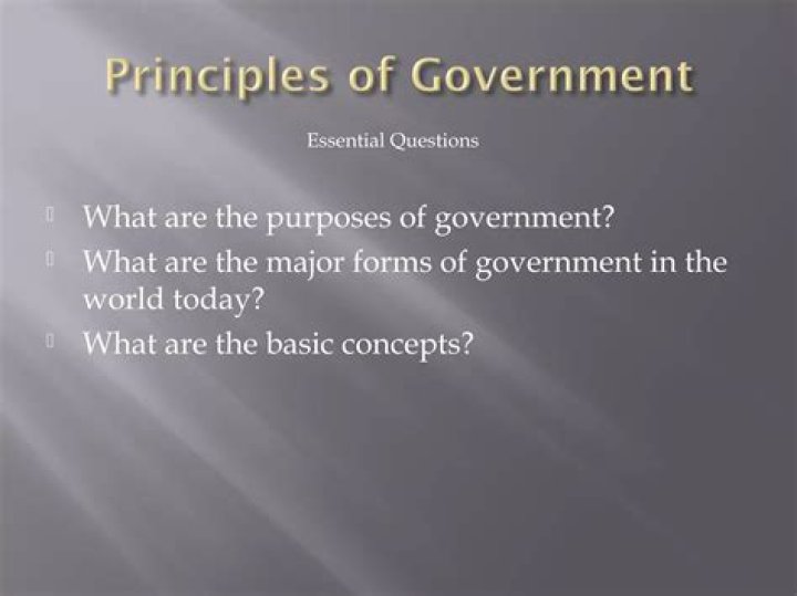 what are the purposes of government