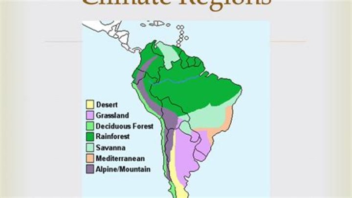 what are the two largest climate zones in latin america