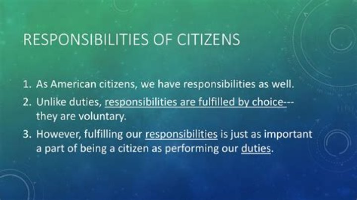 what are the two most important responsibilities of a citizen