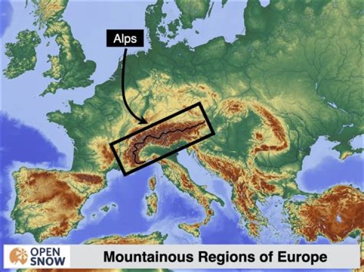 what caused most of the current landscape features of the alps region