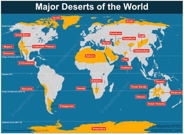what continent has no deserts