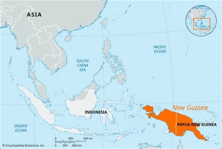 what continent is papua new guinea on