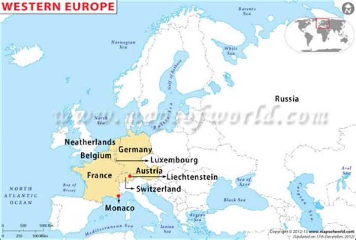 what countries are part of western europe