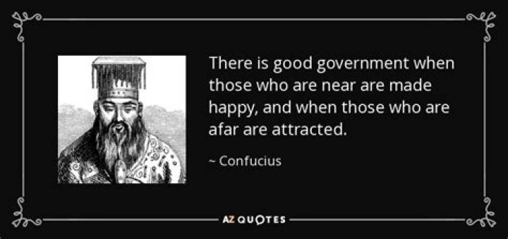 what did confucius say about government