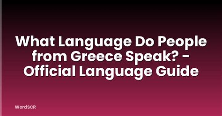 what do people in greece speak