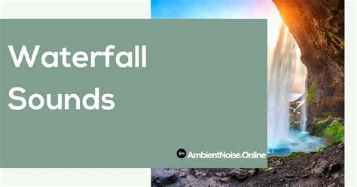 what does a waterfall sound like