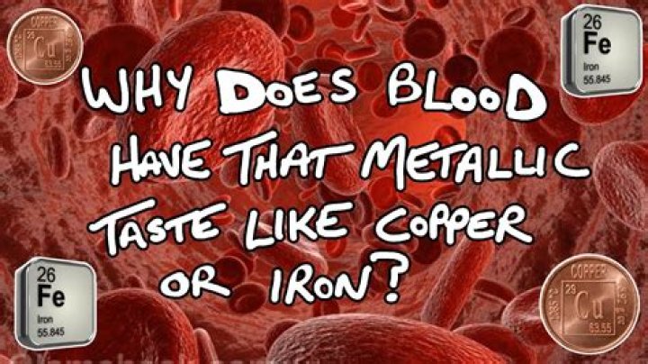 what does human blood taste like