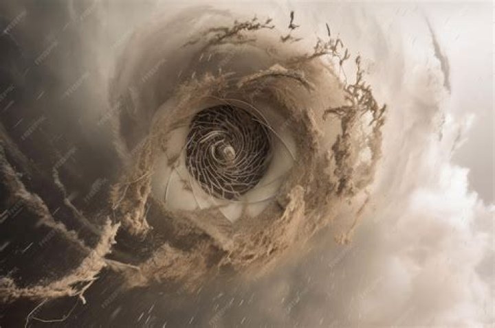 what does it look like inside of a tornado