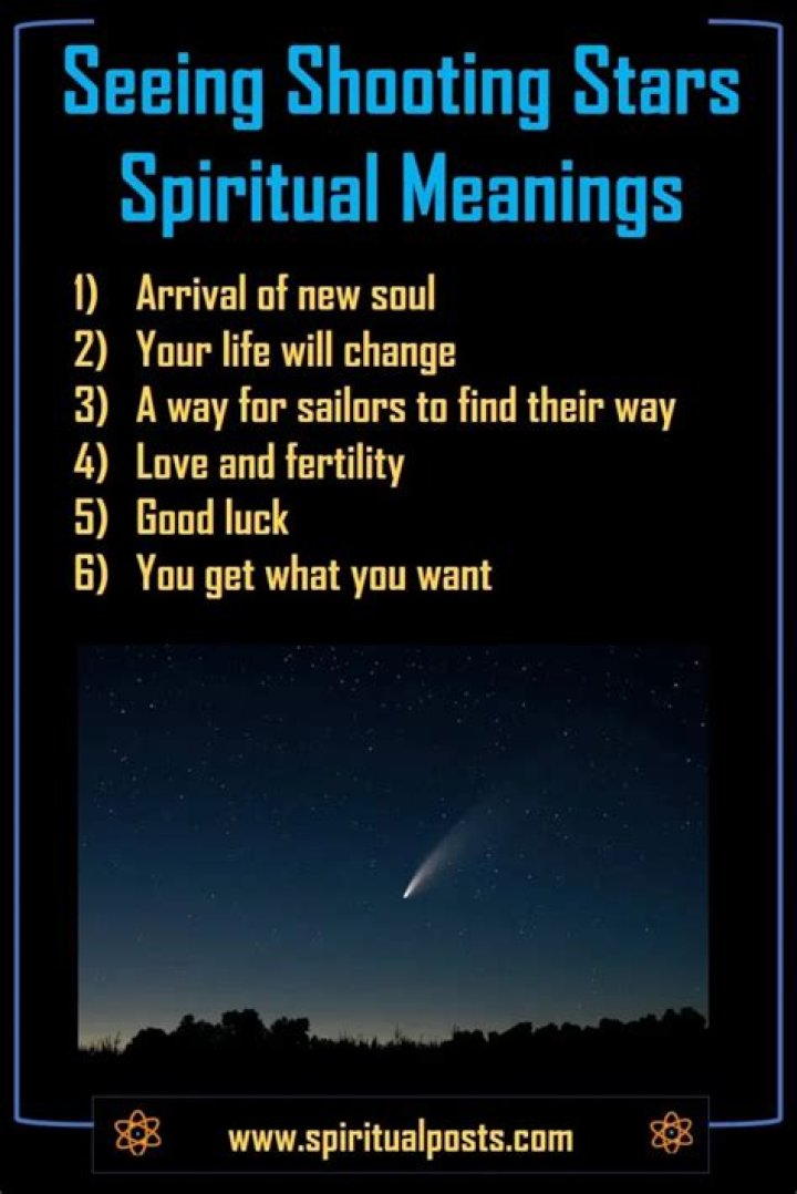 what does it mean to see a falling star