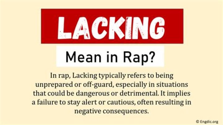 what does lacking mean in text