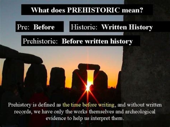 what does prehistory mean - Lisbd-net.com