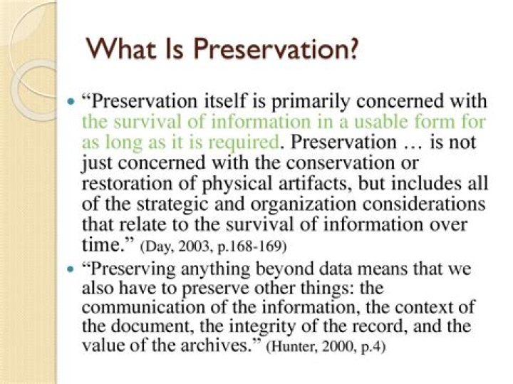 what does preservation emphasize - Lisbd-net.com