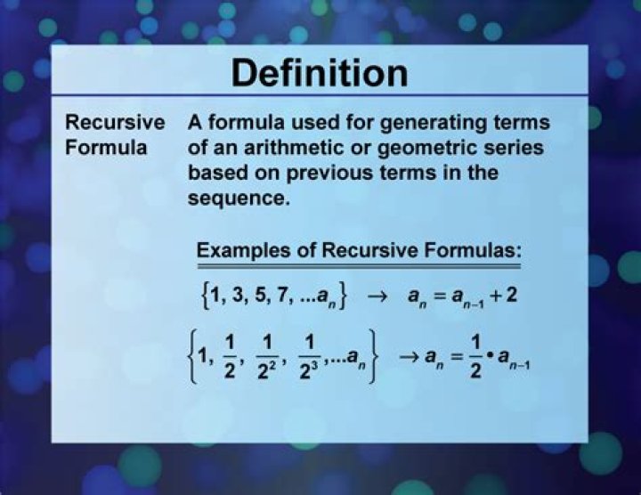 what does recursive mean in math