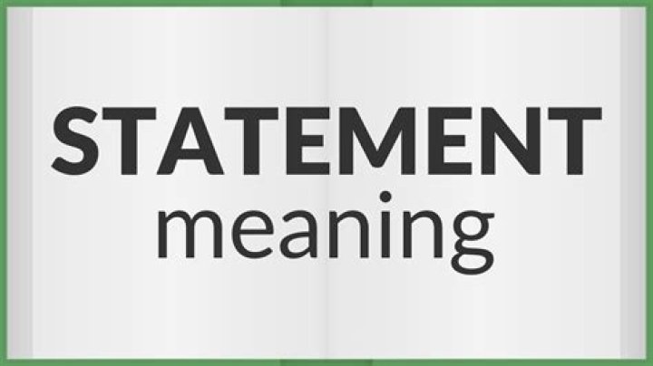 what does statement mean in spanish