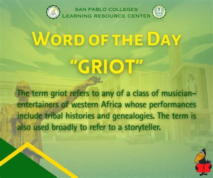 what does the word griot mean