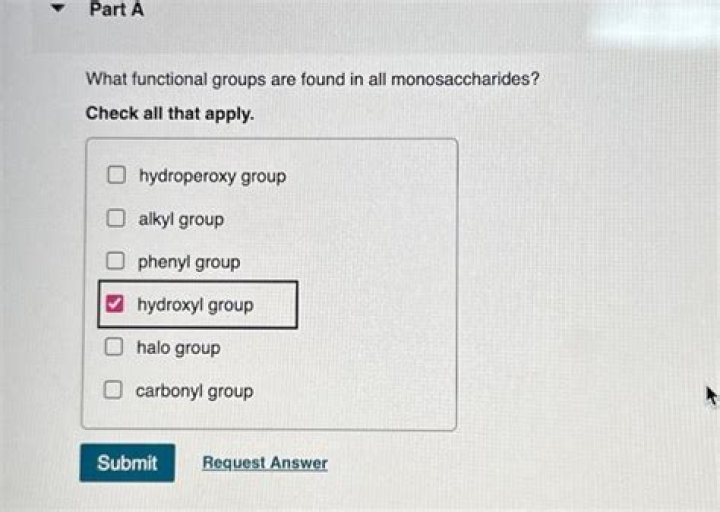 what functional groups are found in all monosaccharides