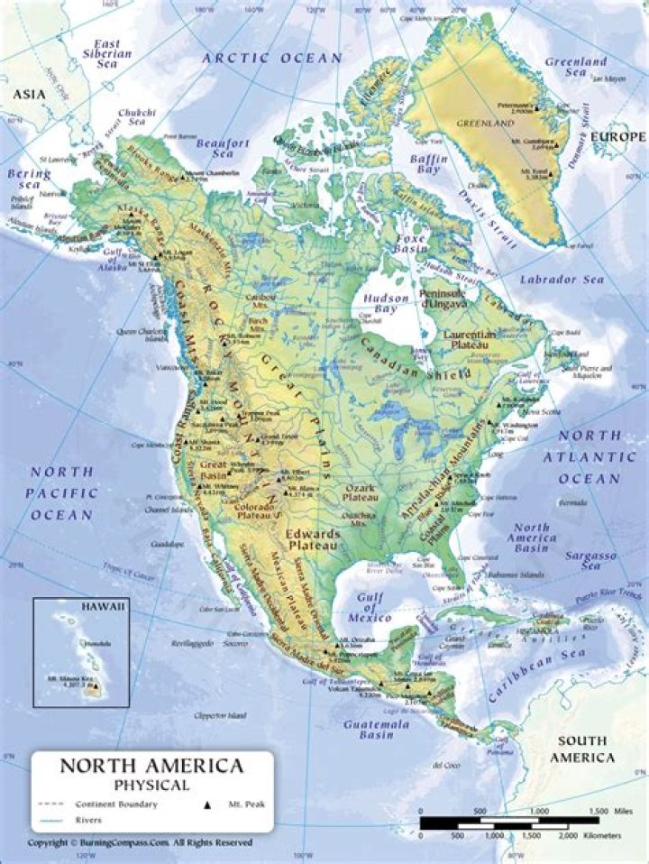 what geographic feature dominates the western americas