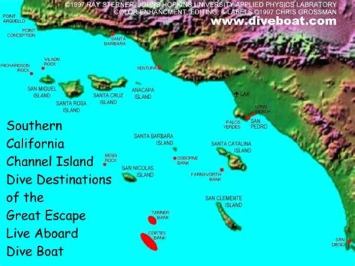 what group of islands is off the coast of california