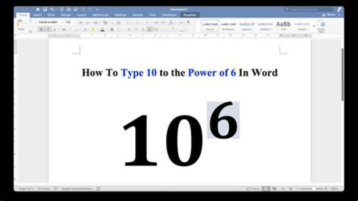 what is 10 to the 6 power
