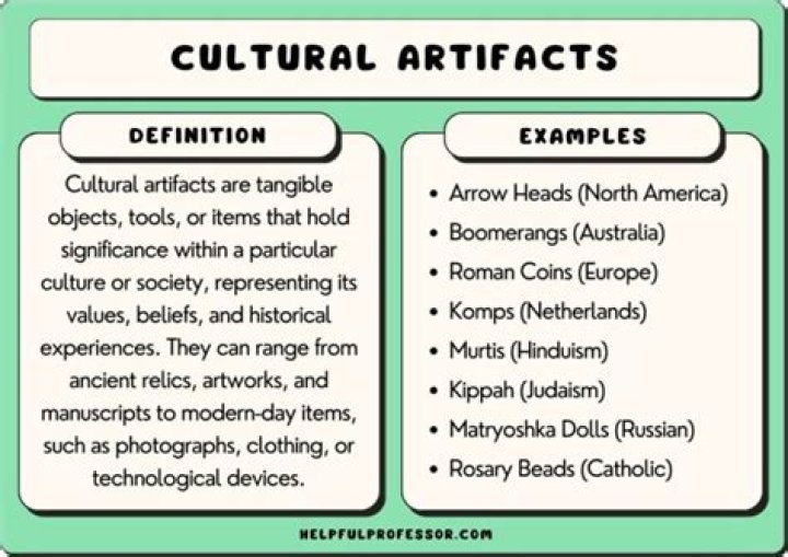 what is a cultural artifact