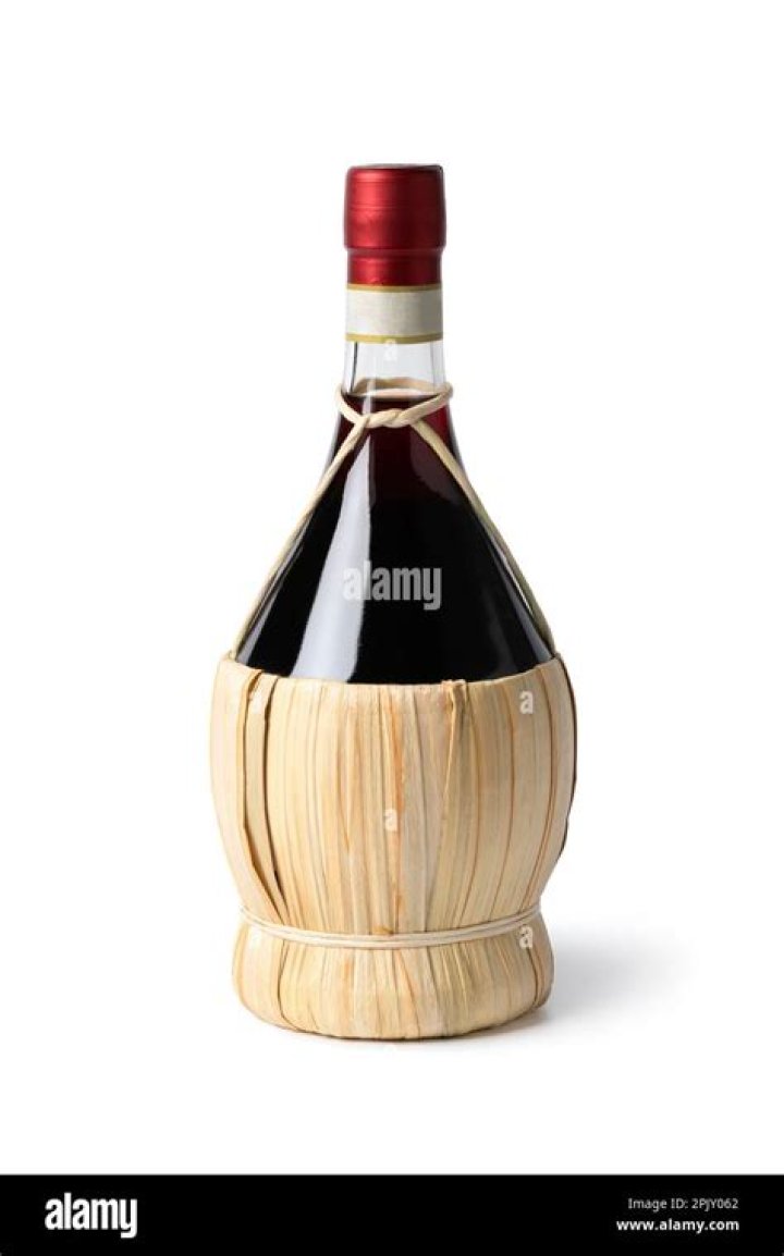what is a straw covered bottle called