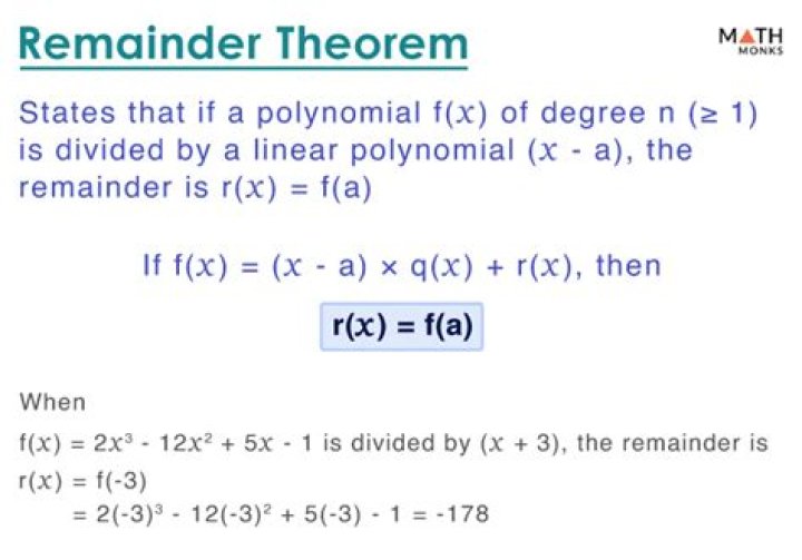 what is remainder theorem - Lisbd-net.com