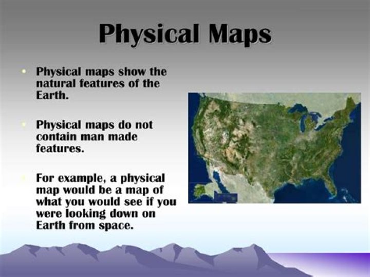what is shown on a physical map