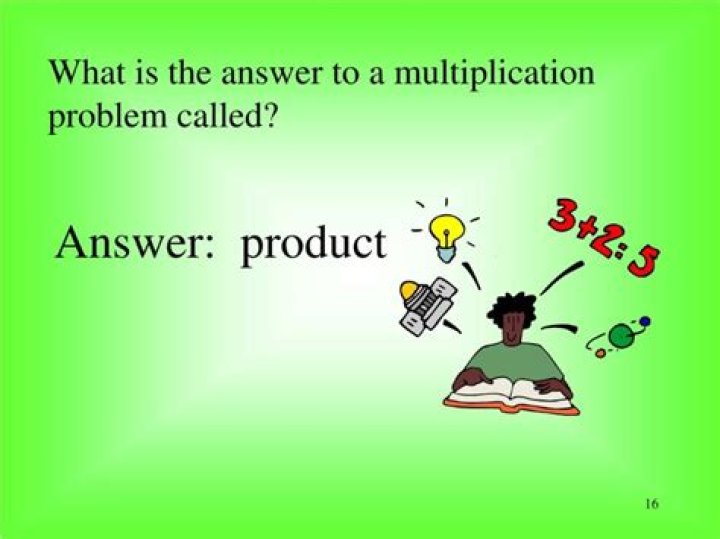 what is the answer to multiplication problem called