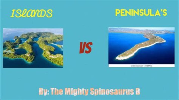 what is the difference between an island and a peninsula