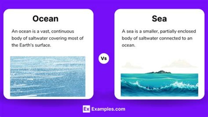what is the difference between ocean and sea