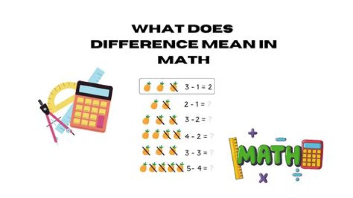 what is the difference mean in math