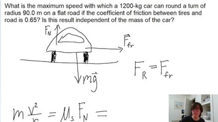 what is the maximum speed with which a 1200 kg car