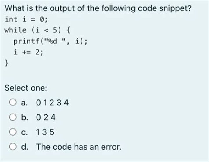 what is the output of the following code snippet?