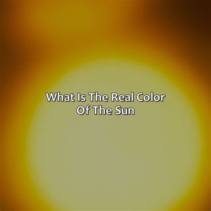 what is the real color of the sun
