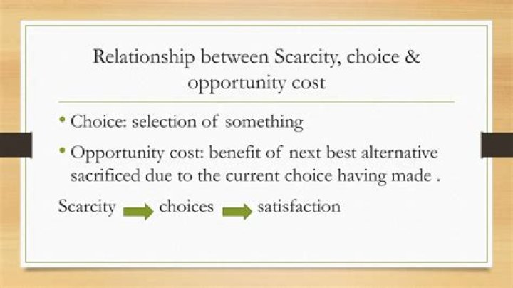 what is the relationship between scarcity choice and opportunity cost