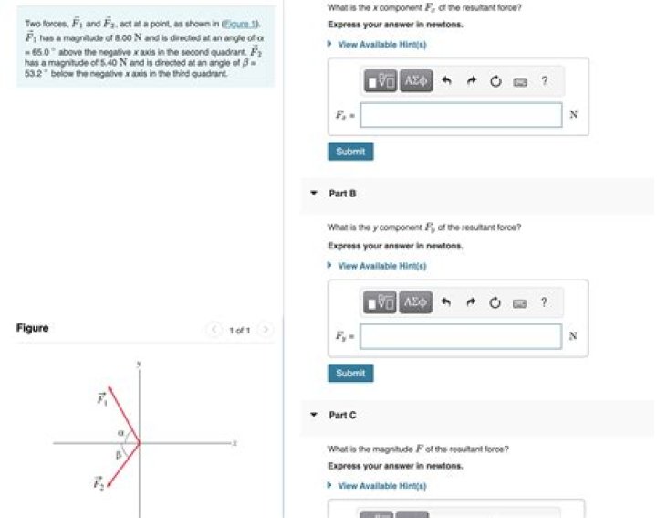 what is the x component fx of the resultant force
