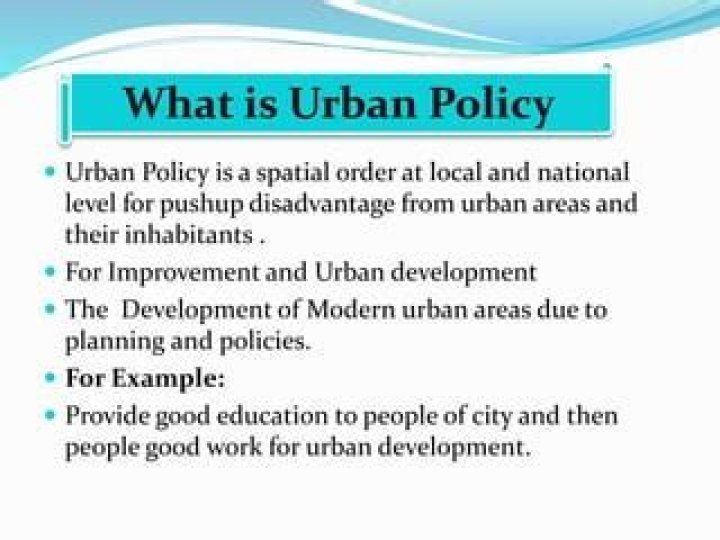 what is urban policy - Lisbd-net.com