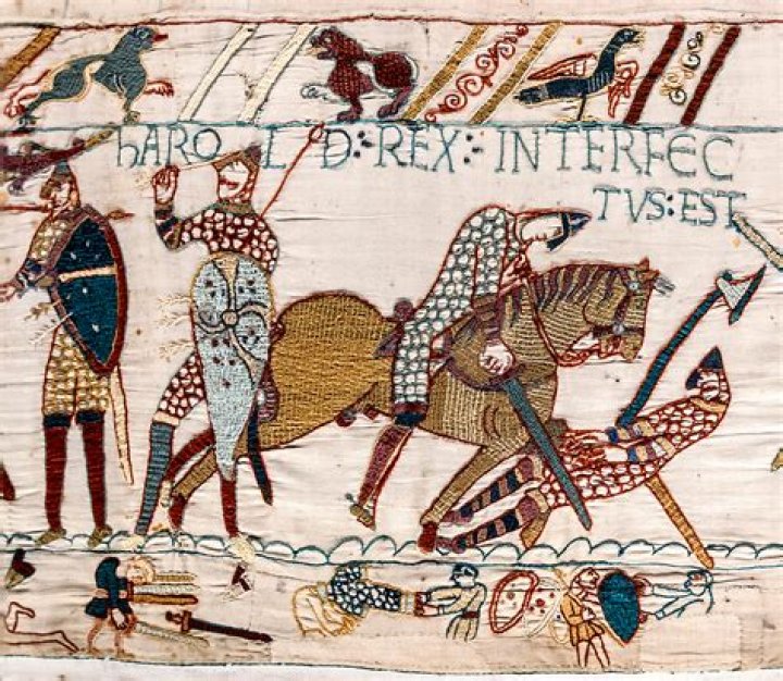 what language is used on the bayeux tapestry